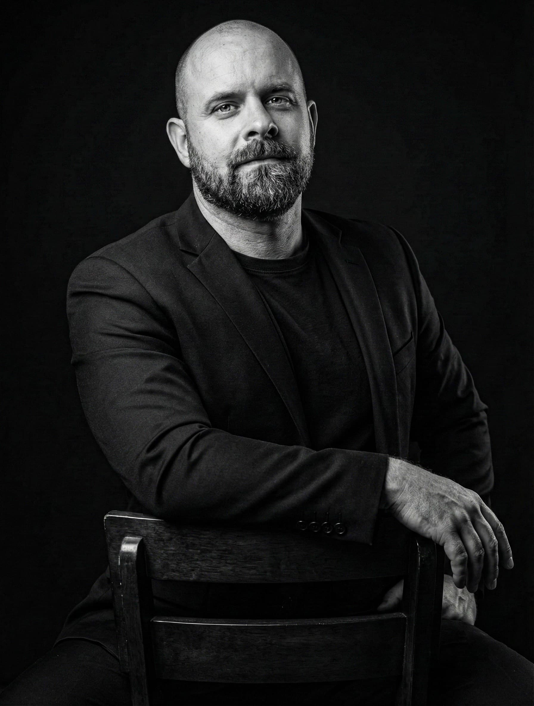 Michael Plaster in a dark suit portrait